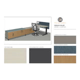 Herman Miller Motia Table with Credenzas