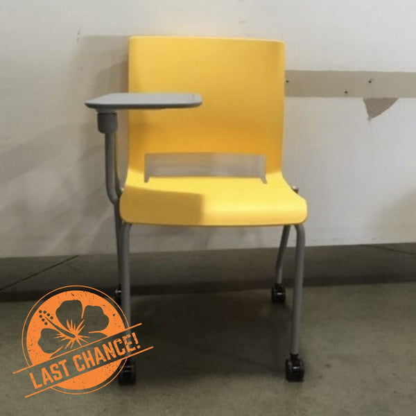 Rio Tablet Chairs, Grey & Yellow