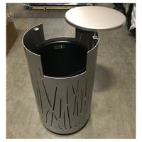 Lakeside Grass Trash Bin