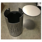 Lakeside Grass Trash Bin
