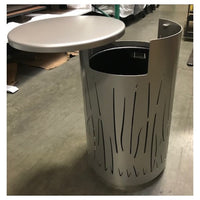 Lakeside Grass Trash Bin