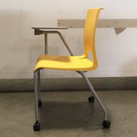 Rio Tablet Chairs, Grey & Yellow